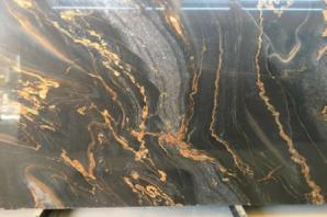 خرید سنگ مرمریت مشکی طلایی کاشان با قیمت استثنایی