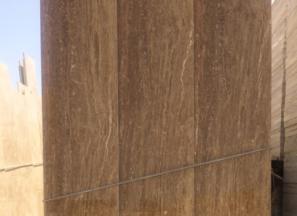 خرید و قیمت سنگ تراورتن شکلاتی کاشان بی موج